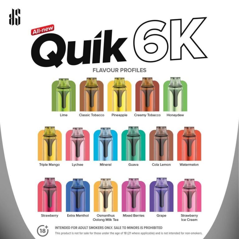 quik6000 flavors list